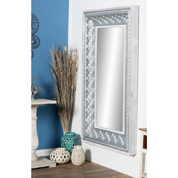Newest Modern 65 X 40 Inch Wood And Iron Rectangle Wall Mirrorstudio 350 Within Natural Iron Rectangular Wall Mirrors (View 5 of 15)