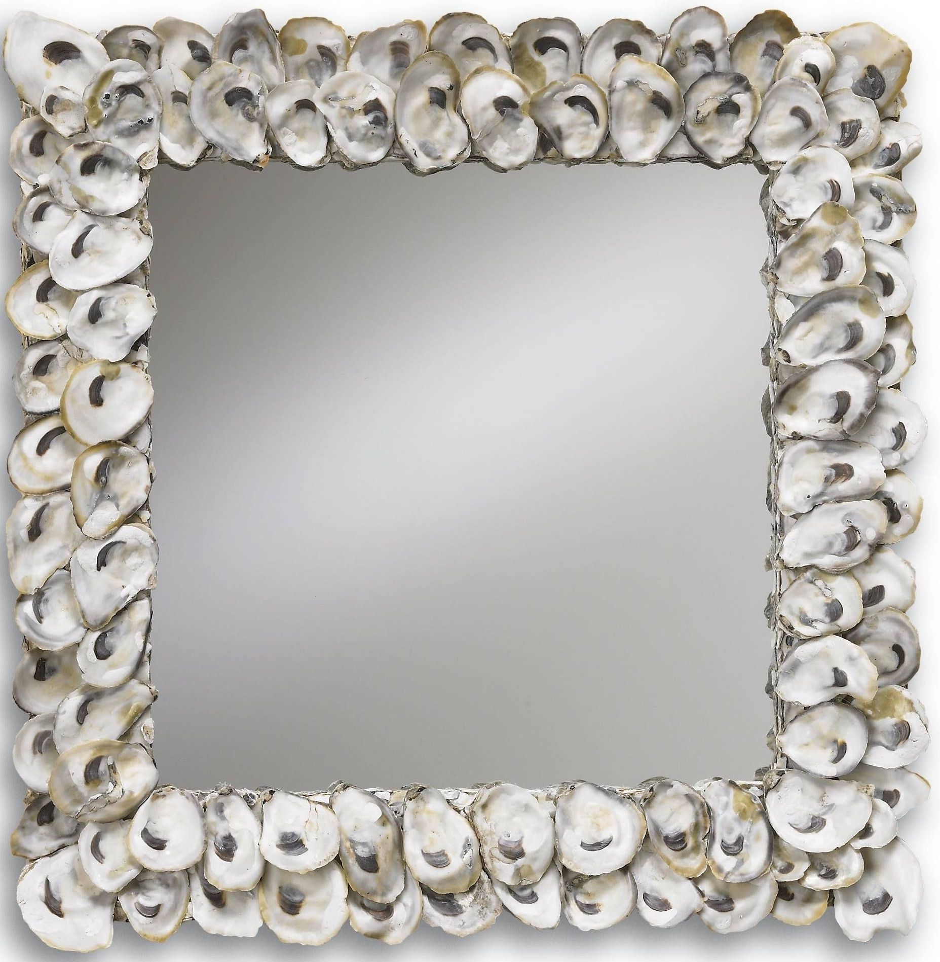 Oyster Shell Mirror, Squarecurrey And Company – Nis291843650 Regarding Fashionable Shell Wall Mirrors (View 5 of 15)