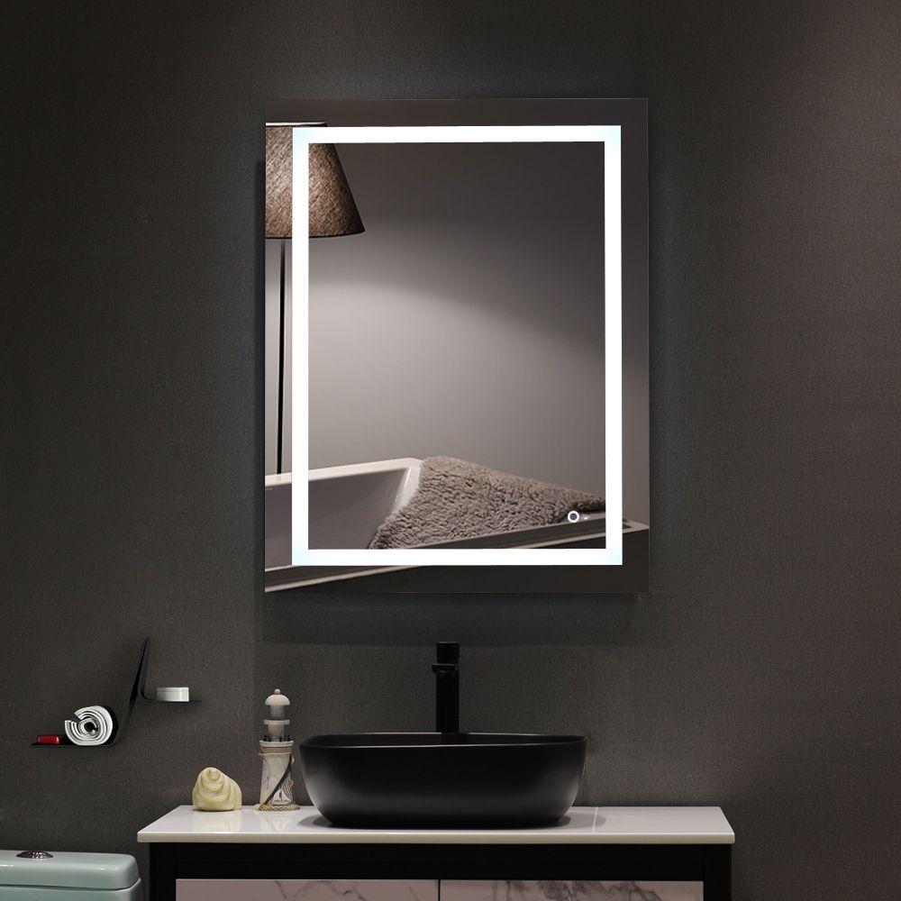 Popular Back Lit Oval Led Wall Mirrors Within Zimtown Light Strip Touch Led Bathroom Mirror Anti Fog 36x28 In (View 10 of 15)