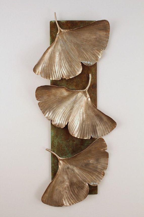 Popular Ginkgo Leaf Metal Wall Sculpture Pertaining To Leaf Metal Wall Art (View 8 of 15)