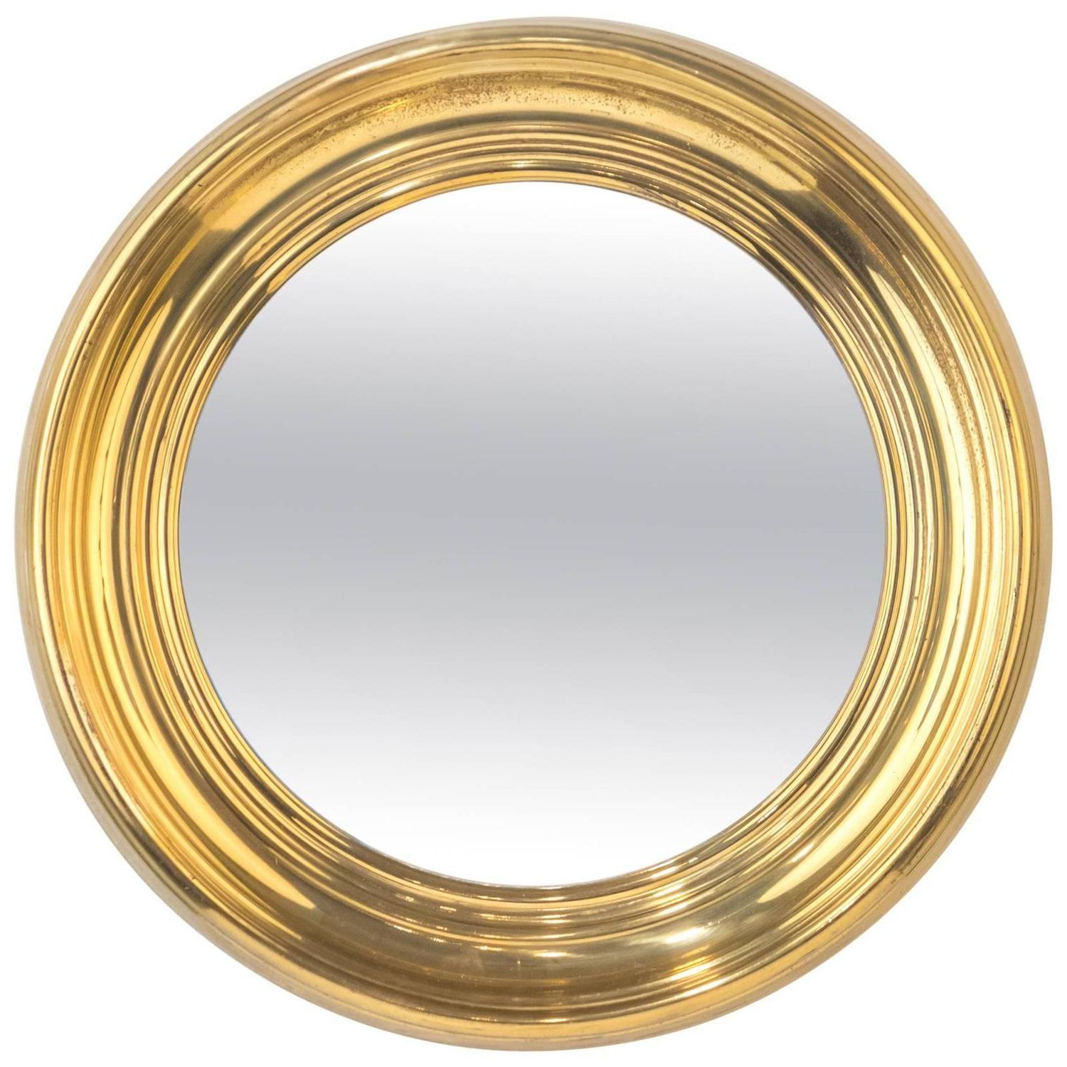 Preferred Antique Brass Wall Mirrors In French Vintage Round Brass Mirror At 1stdibs (View 12 of 15)