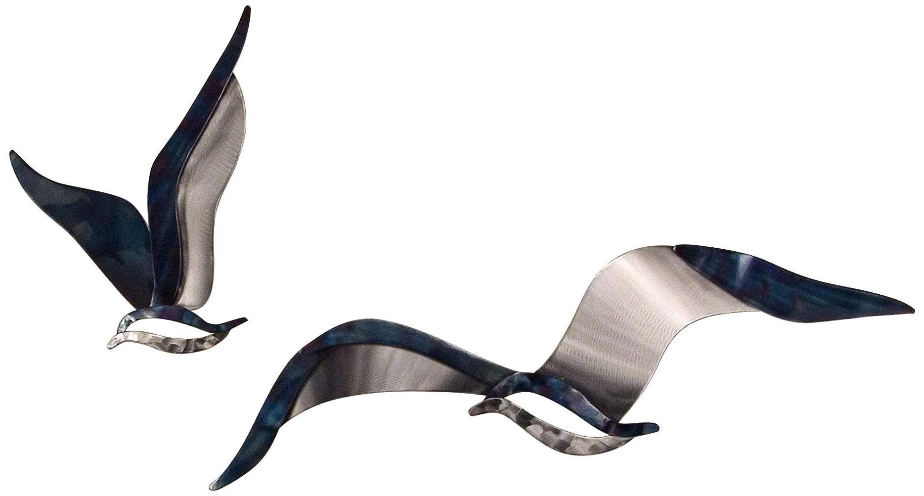 Preferred Seagulls Metal Wall Art For Seagulls 2 Piece 24 Inch High Metal Wall Art In  (View 12 of 15)