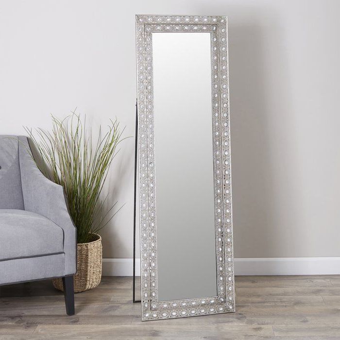 Preferred Superior Full Length Floor Mirrors With The Perfect Reflection Of Your Shimmering Style, This Jewel Encrusted (View 7 of 15)