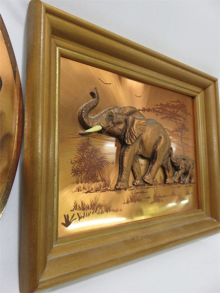 Recent 3 Dimensional Wall Art Regarding Transitional Design Online Auctions – 3 Dimensional Copper Elephant (View 15 of 15)