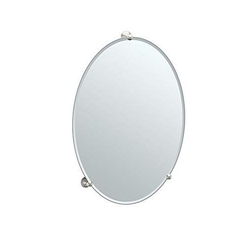 Recent Ceiling Hung Polished Nickel Oval Mirrors Within Gatco 1566 Oldenburg Large Oval Mirror, 2 In L X 19.5 In W X  (View 10 of 15)