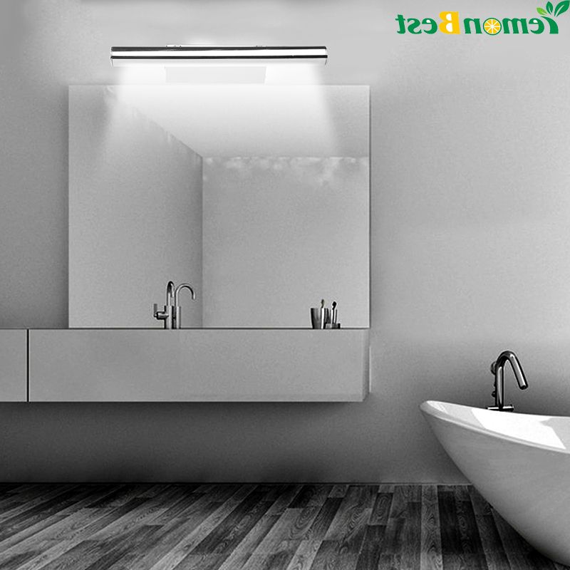 Recent Front Lit Led Wall Mirrors Inside 3w 25cm 5w 40cm Bathroom Led Mirror Lights Fixtures Mirror Wall Light (View 8 of 15)