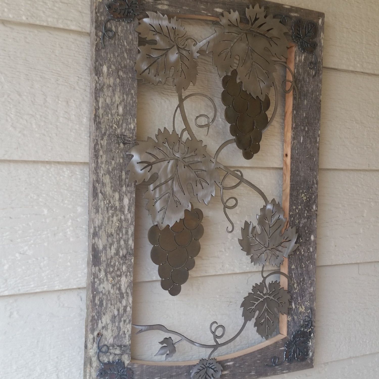 Recent Grapes Wall Art For Grapes On The Vine Recycled Metal Wall Art (View 10 of 15)