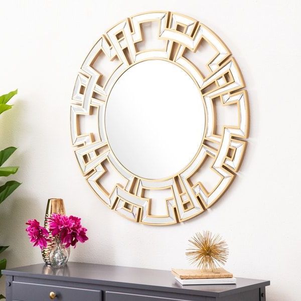 Round Grid Wall Mirrors Within Preferred Overstock: Online Shopping – Bedding, Furniture, Electronics (View 12 of 15)