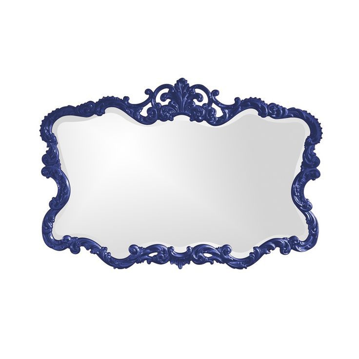 Royal Blue Baroque Mirror (View 15 of 15)