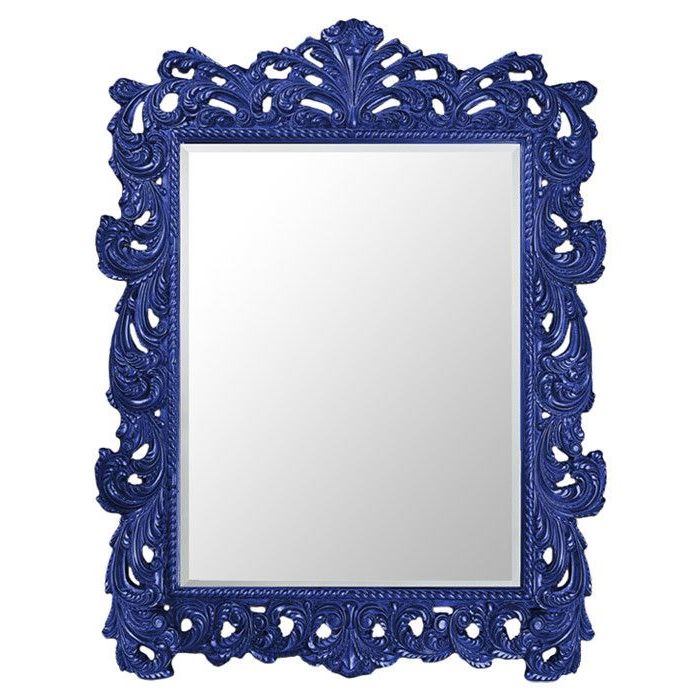 Royal Blue Wall Mirrors For Widely Used Napoleon Wall Mirror In Royal Blue (View 5 of 15)