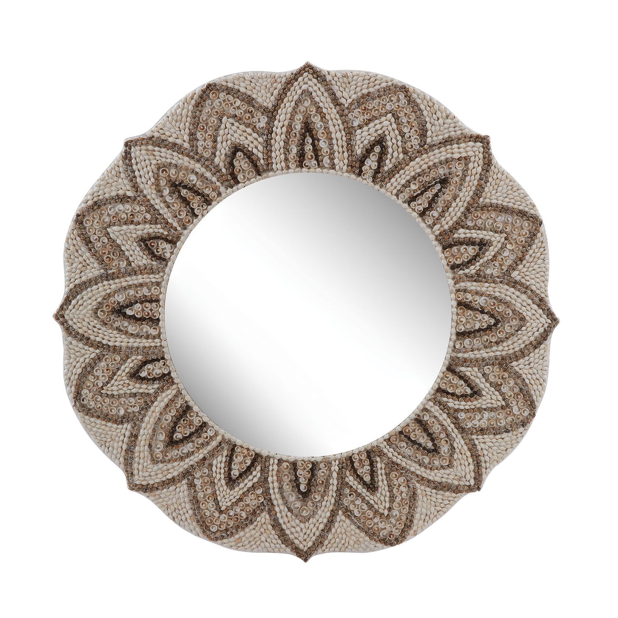 Shell Mirror, Shell Mosaic With Current Shell Mosaic Wall Mirrors (View 12 of 15)