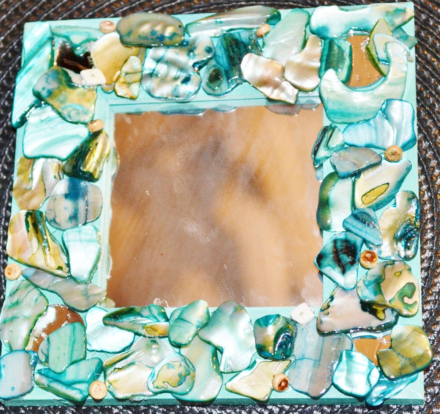 Shell Mosaic Wall Mirrors In Most Recent Mosaic Shell Mirror (View 8 of 15)