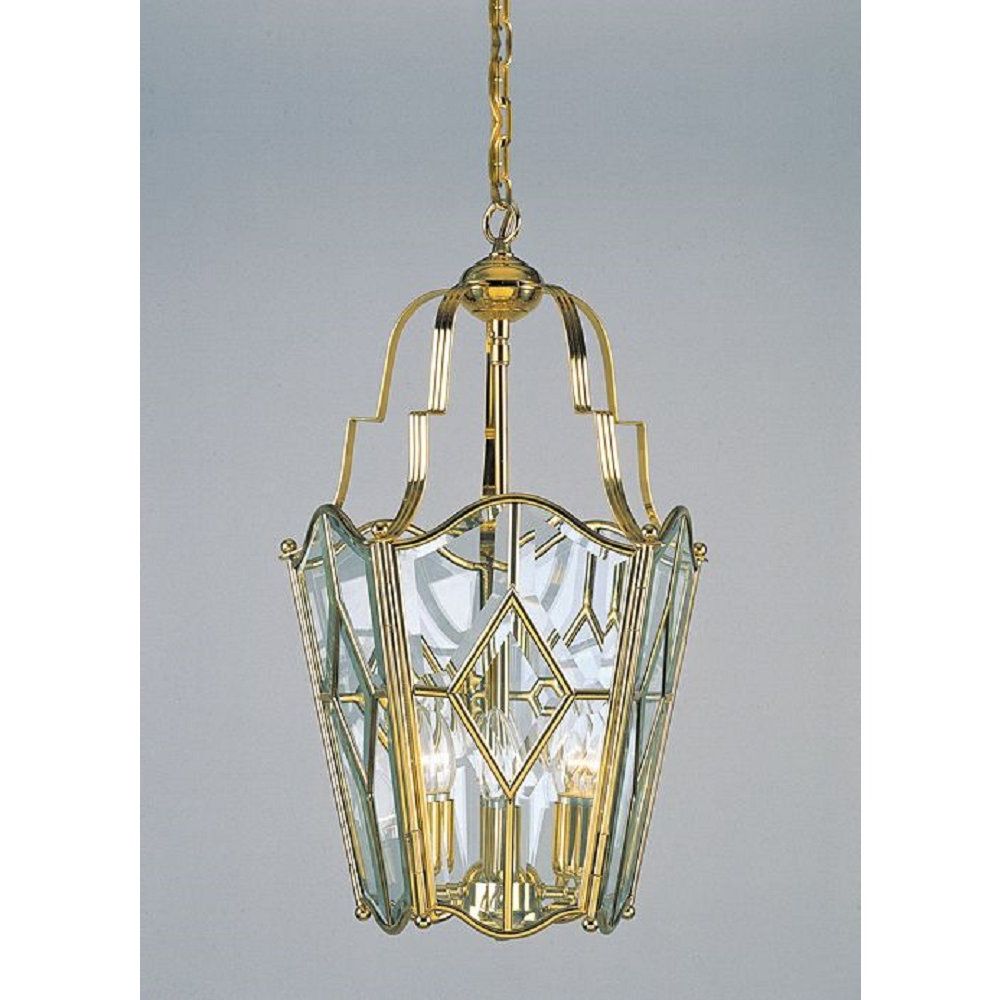 Solid Brass Gold Hanging Ceiling Lantern Inset Diamond Pattern Throughout Latest Ceiling Hung Polished Brass Mirrors (View 15 of 15)