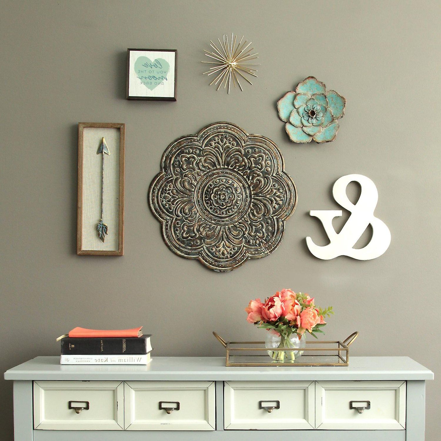Square Bronze Metal Wall Art Intended For Newest Elegant Bronze Medallion Metal Wall Decor (View 2 of 15)