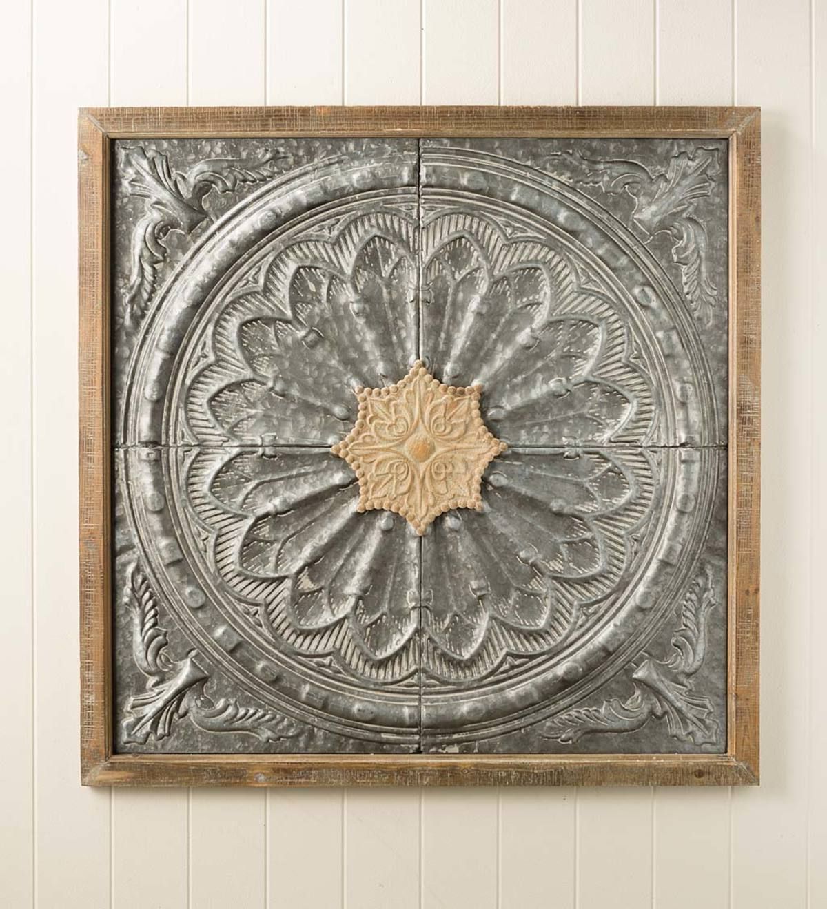 Square Metal Wall Art With Regard To 2018 Antiqued Metal Medallion Wall Art Is A Statement Piece For Your Home (View 11 of 15)