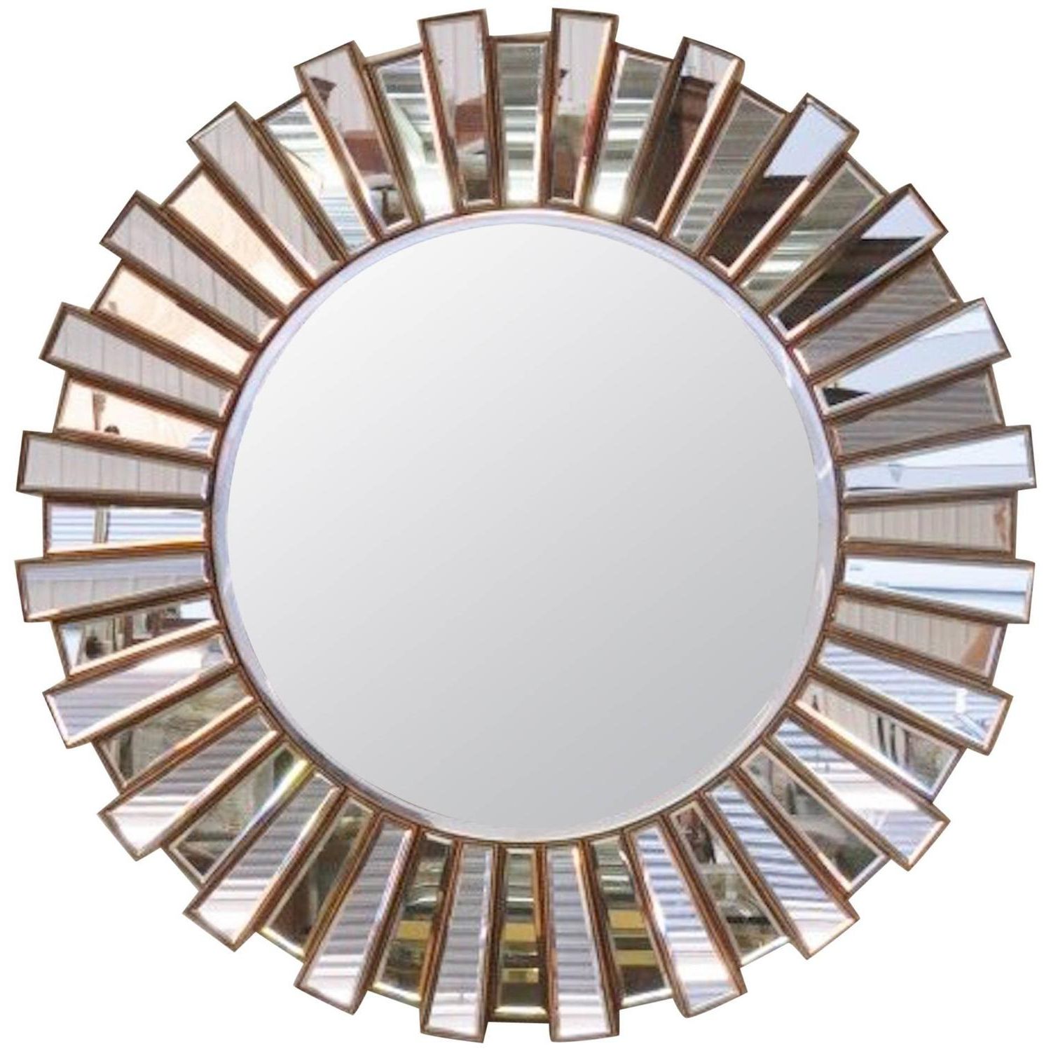 Sunburst Mirrored Wall Art For Well Liked Large Mirrored Sunburst Mirror At 1stdibs (View 3 of 15)