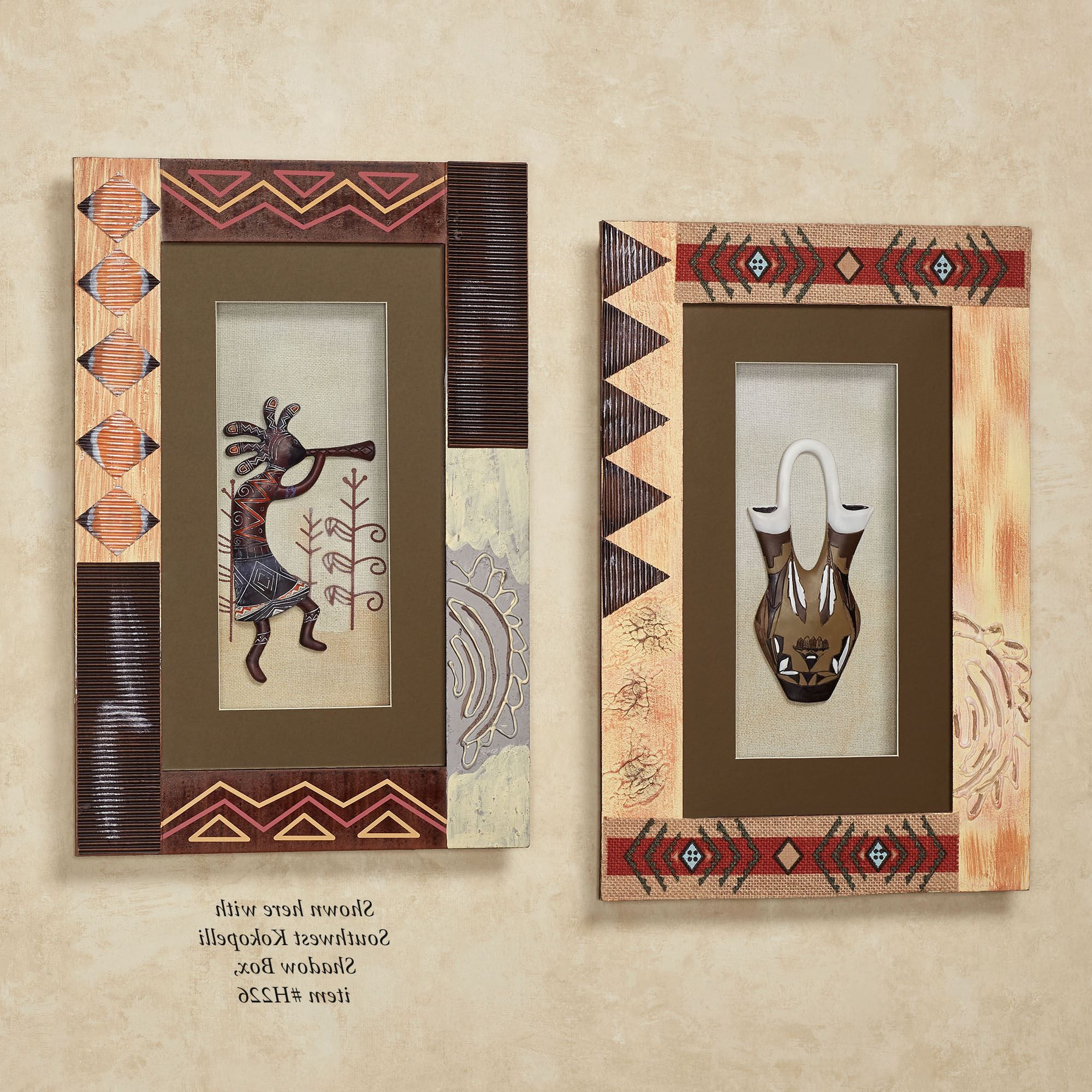 Trendy Box Wall Art For Southwest Pottery Shadow Box Wall Art (View 1 of 15)