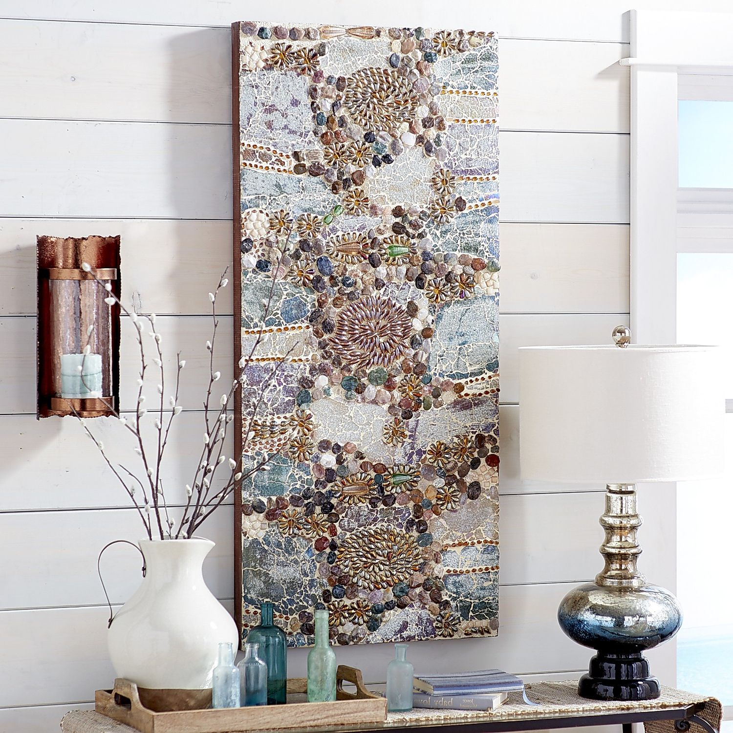 Trendy Stones Wall Art Throughout Stone Collage Wall Decor – Pier (View 9 of 15)