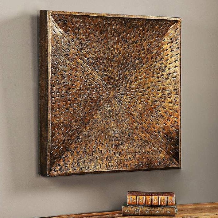Uttermost Blaise 31 1/2" Square Bronze Metal Wall Art – #58n (View 6 of 15)