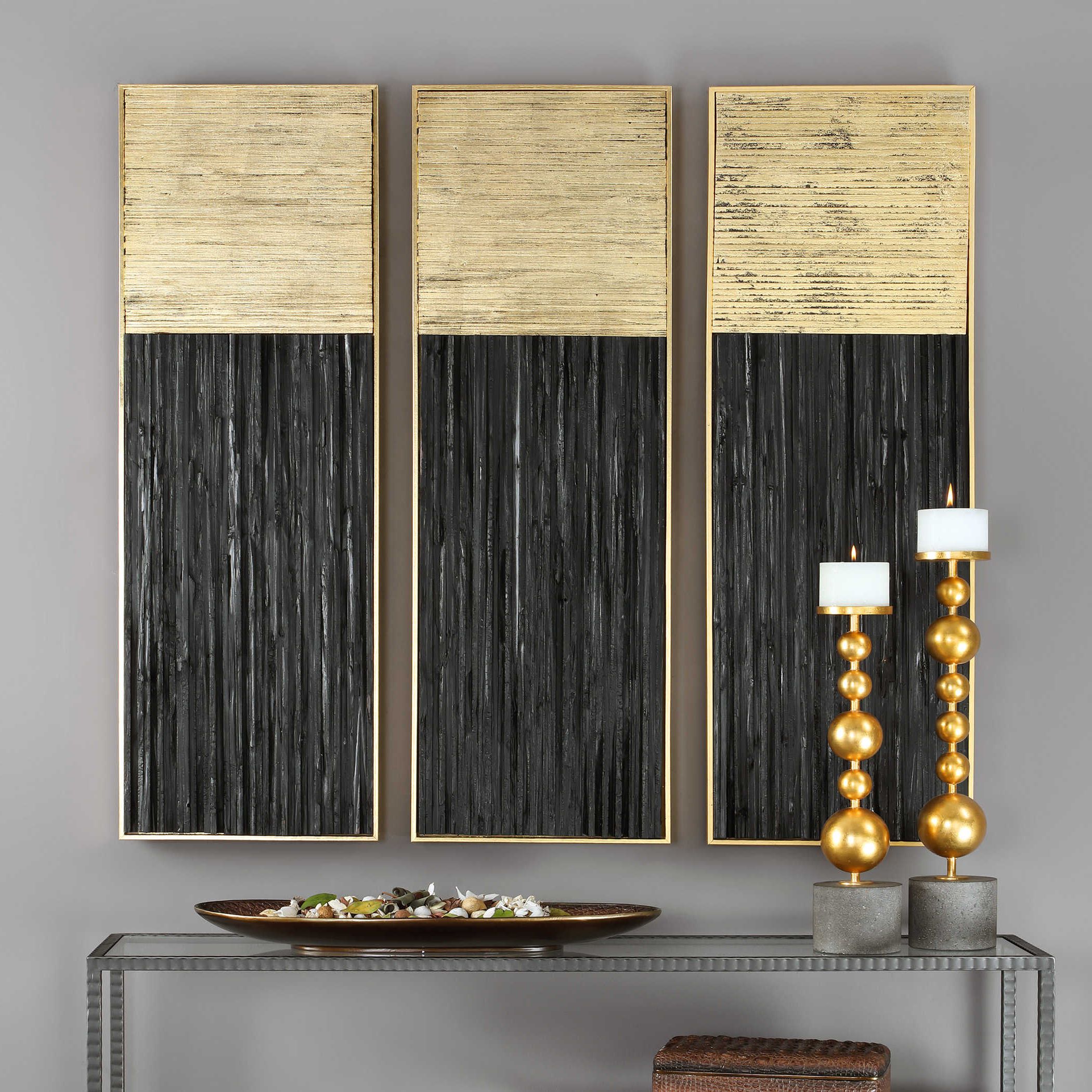 Uttermost Pierra Gold Leaf Wall Art In Most Recently Released Gold Leaves Wall Art (View 14 of 15)