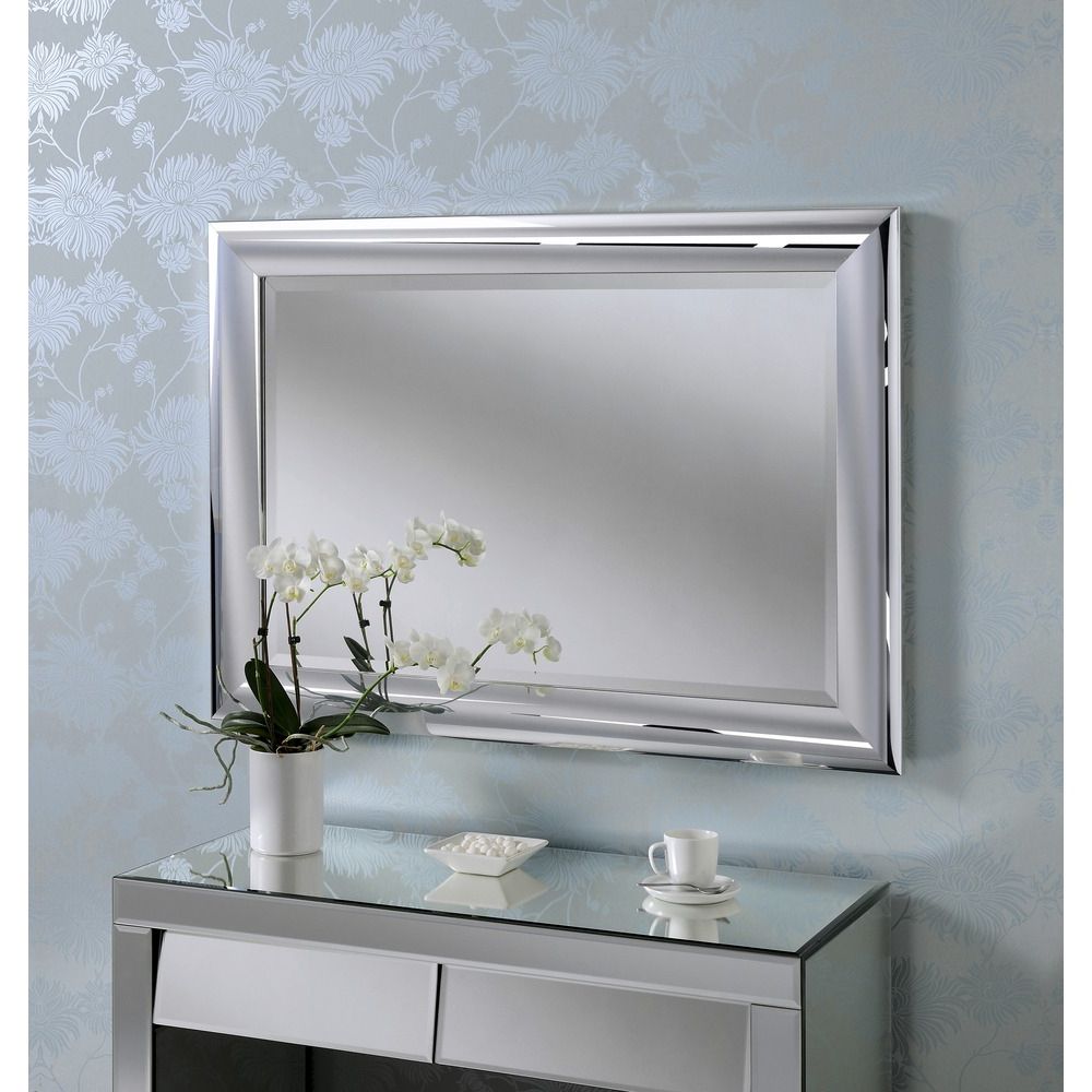 Wall Mirror: Moda Chrome Framed Mirror (View 1 of 15)