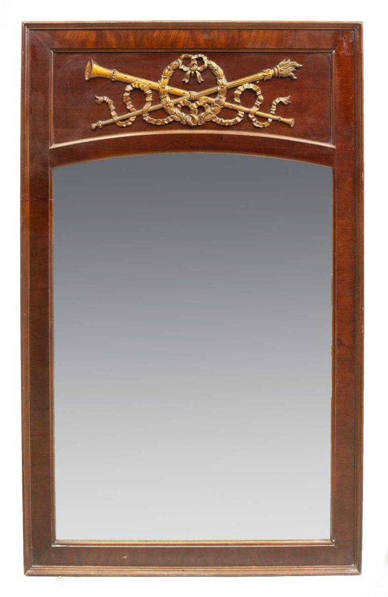 Well Known Dark Mahogany Wall Mirrors With Neoclassical Mahogany Finish Wall Mirror – September Estates Auction (View 2 of 15)