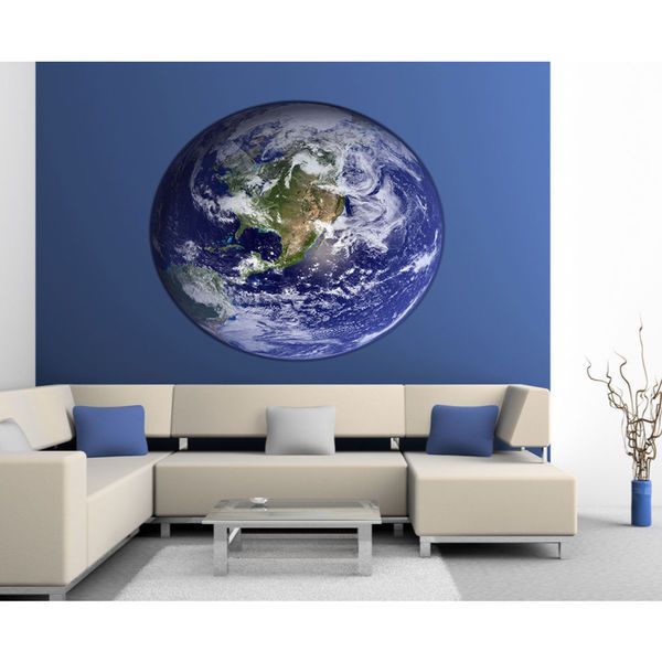 Well Known Earth Wall Art With Regard To Full Color Decal Planet Earth Sticker, Planet Earth Wall Art Decal (View 13 of 15)