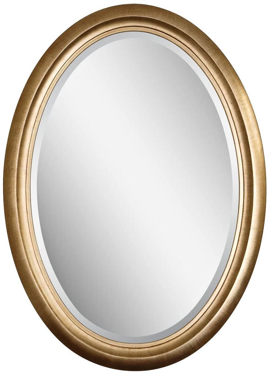 Well Known High Wall Mirrors Intended For Uttermost Niles 42" High Gold Oval Wall Mirror – #x (View 12 of 15)