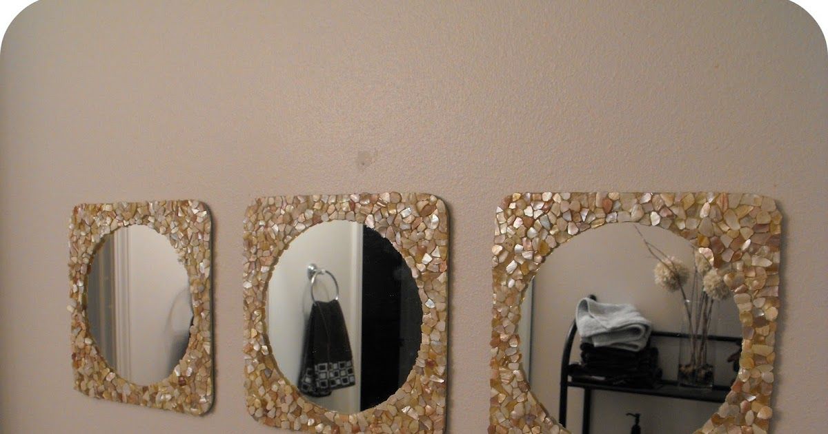Well Known Krafty Talk: Mosaic Shell Mirrors Pertaining To Shell Mosaic Wall Mirrors (View 5 of 15)