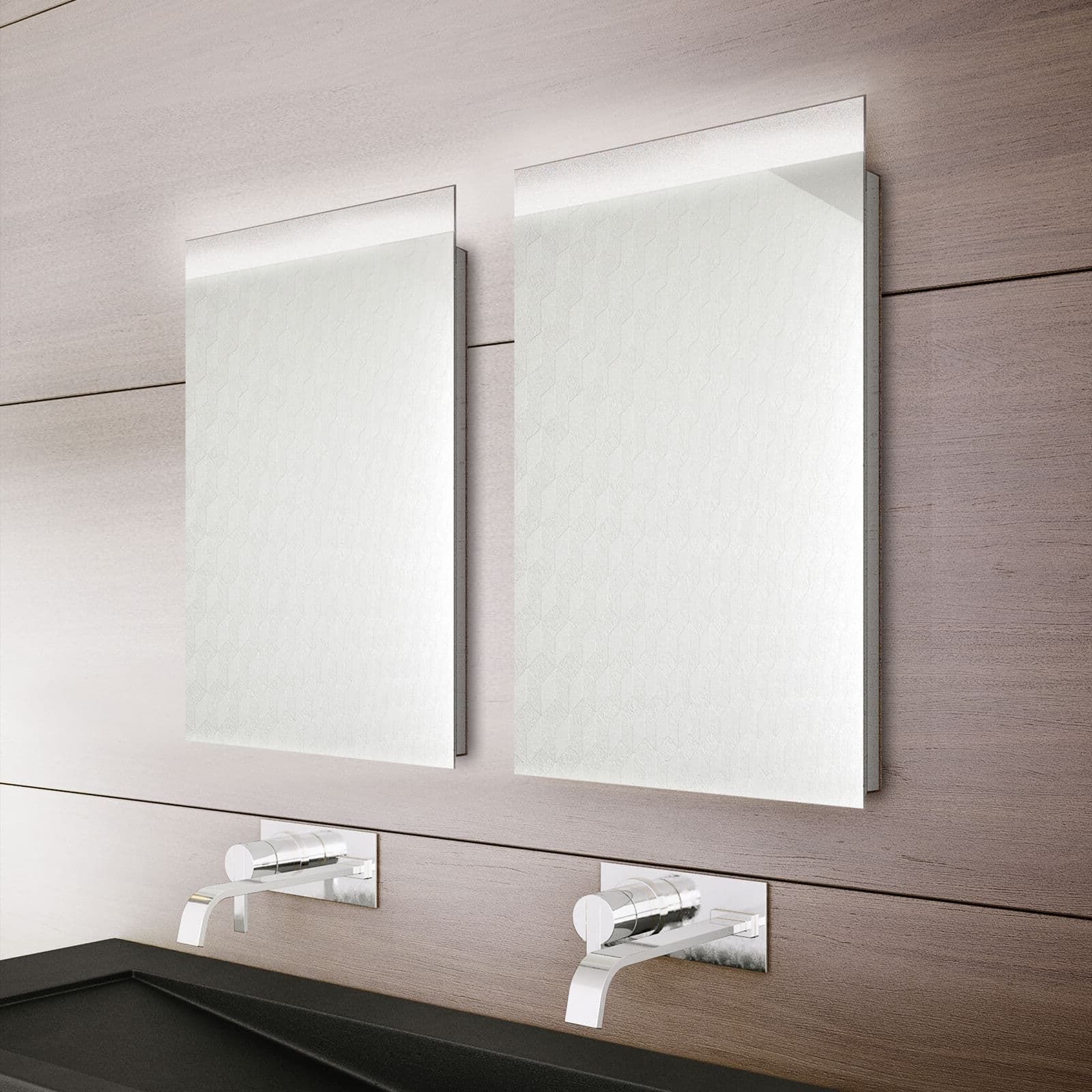 Well Known Led Backlit Vanity Mirrors Regarding Bathroom Origins Topline 400mm Backlit Led Mirror – B (View 7 of 15)