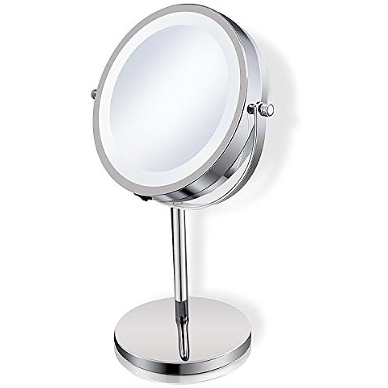 Well Known Makeup Mirror Led Light For Vanity Mirror,1x/3x Magnification Double With Regard To Chrome Led Magnified Makeup Mirrors (View 2 of 15)