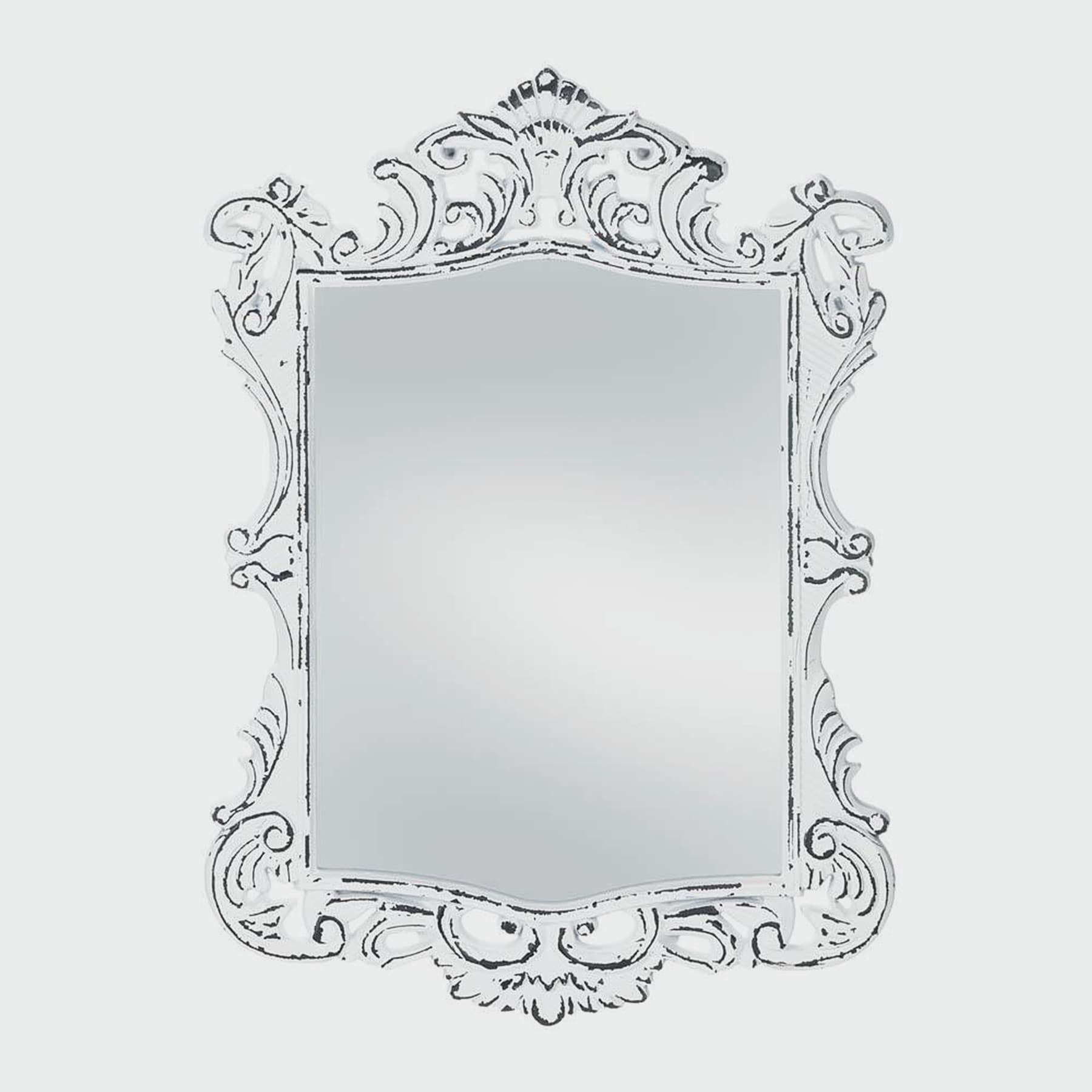 Well Known White Wall Mirrors For Bsd National Supplies Royal Antique Style White Wall Mirror – Antique (View 12 of 15)