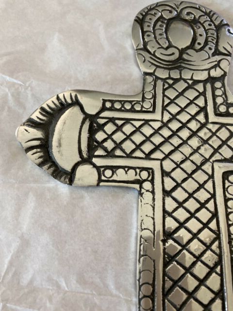 Well Liked Pewter Metal Wall Art Throughout Metal Pewter Cross Art Wall Decor India 10.25" X  (View 6 of 15)