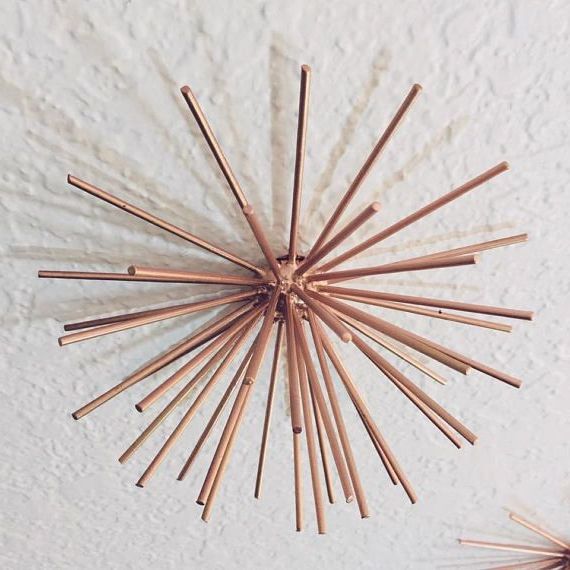 Well Liked Rose Gold Burst Metal Decor (View 5 of 15)