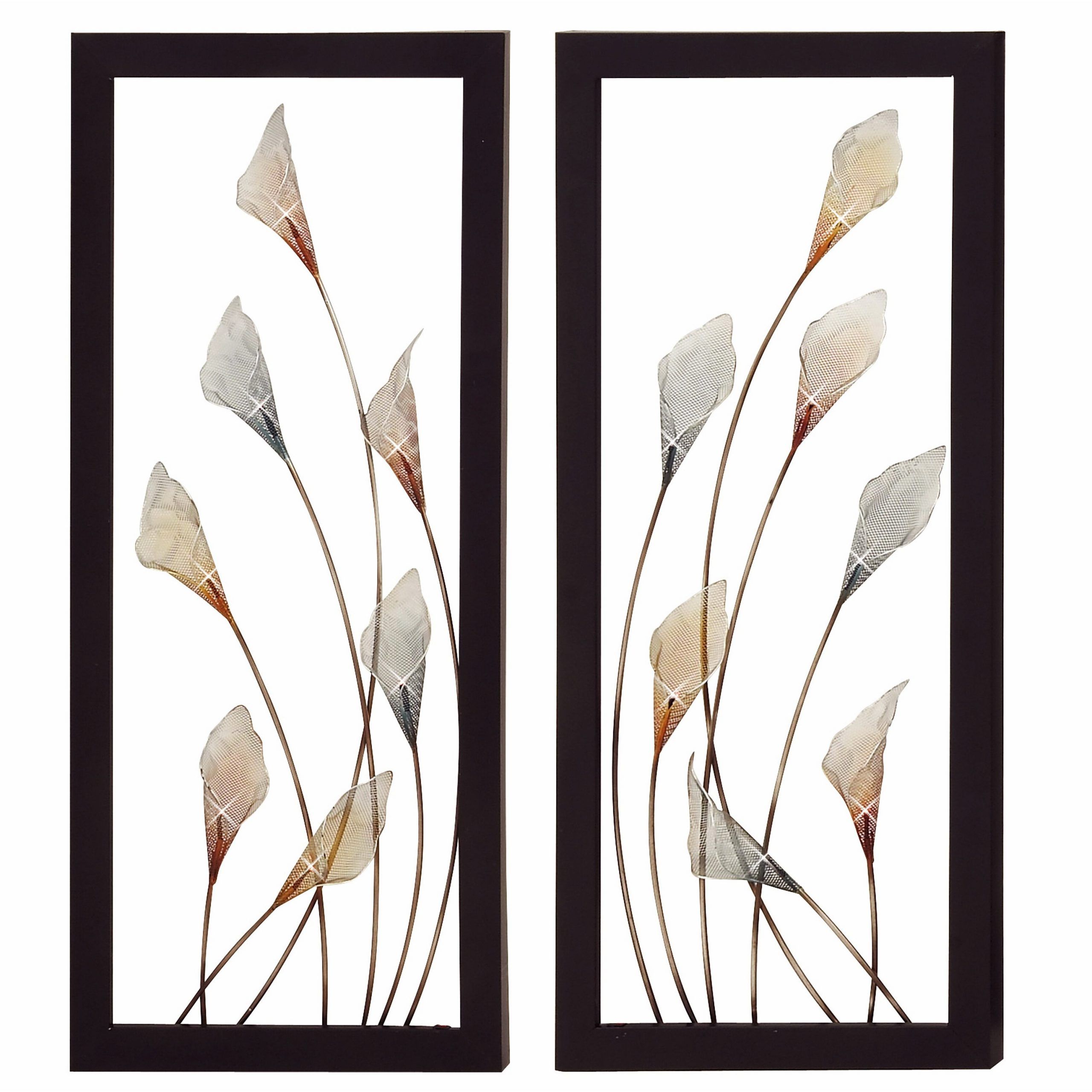Well Liked Urban Designs 'bloom' 2 Piece Framed Wall Art Set & Reviews (View 8 of 15)