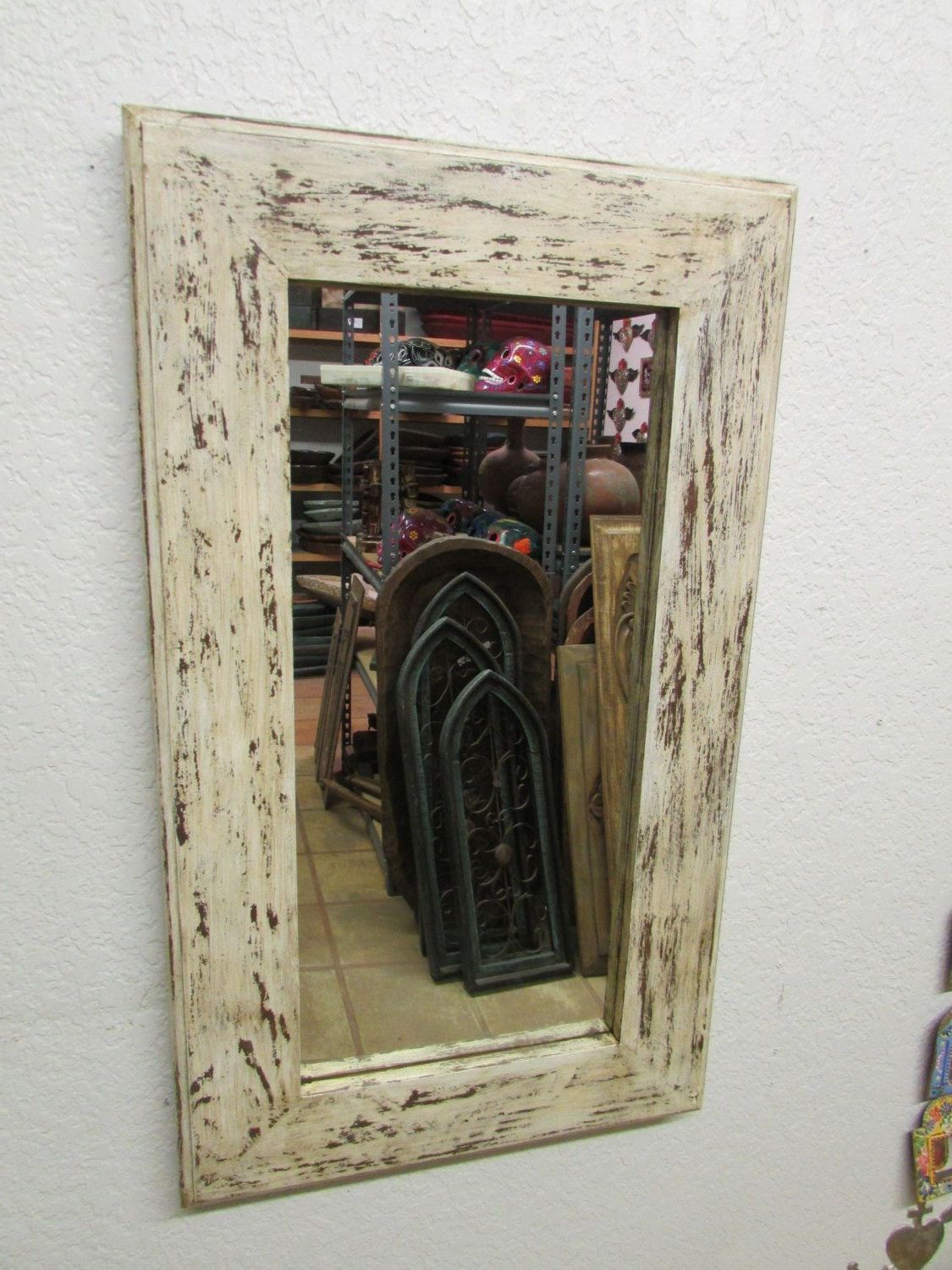 Western Wall Mirrors Intended For Favorite North Woods Rustic Mirror 20x34 Inches Handmade–wall Mirror Spanish (View 6 of 15)