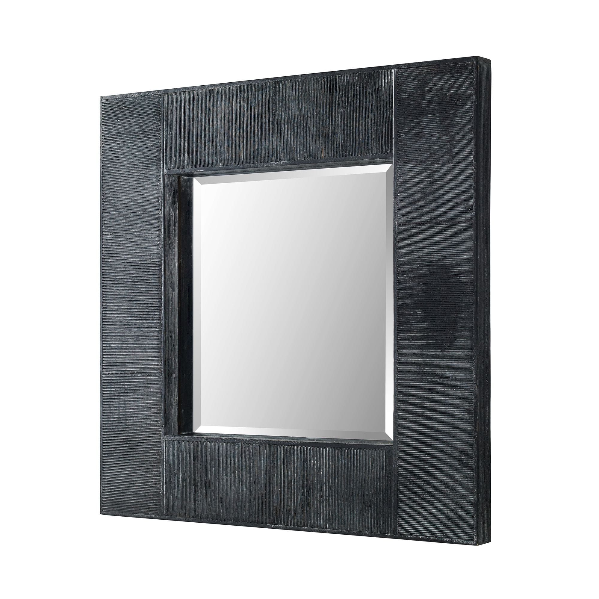 Widely Used 32 Inch Modern Industrial Square Wall Mirrorwalker Edison Pertaining To Black Square Wall Mirrors (View 9 of 15)
