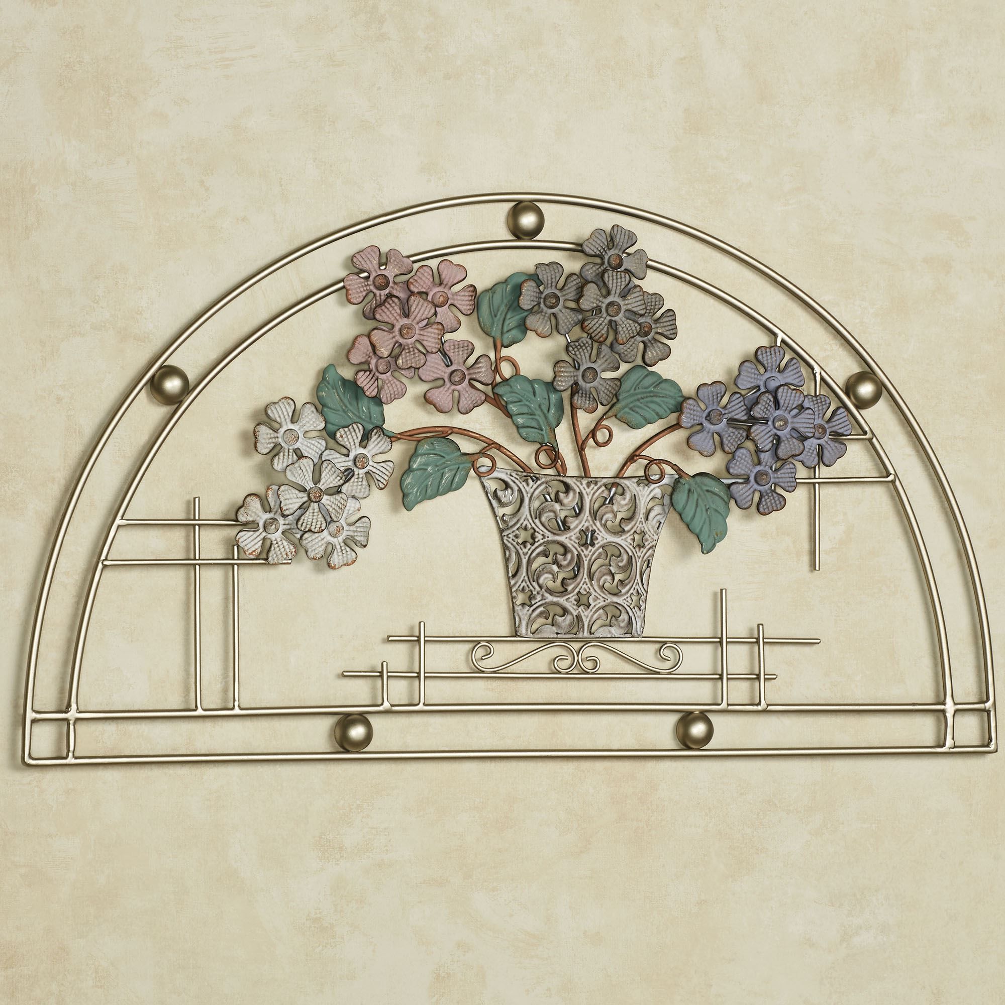 Widely Used Arched Metal Wall Art With Through The Window Arched Floral Metal Wall Art (View 10 of 15)