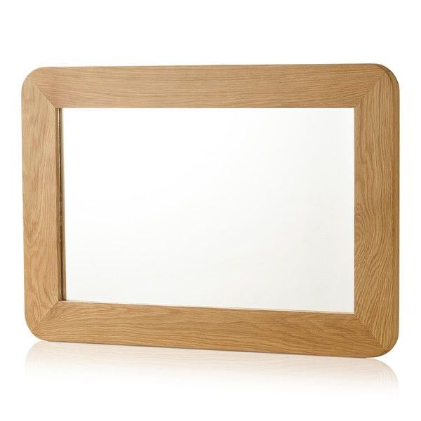 Widely Used Contemporary Natural Solid Oak Wall Mirroroak Furniture Land Pertaining To Natural Oak Veneer Wall Mirrors (View 3 of 15)