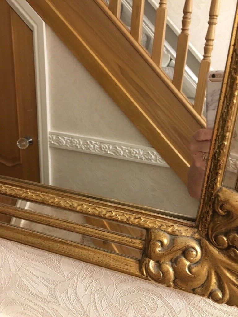 Widely Used Gold Decorative Wall Mirrors Within Xl Large Antique Gold Ornate Decorative Wall Mirror (View 4 of 15)