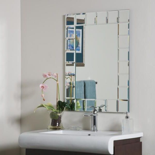2019 Frameless Cut Corner Vanity Mirrors In Better Bevel 30 In. W X 36 In (View 2 of 15)