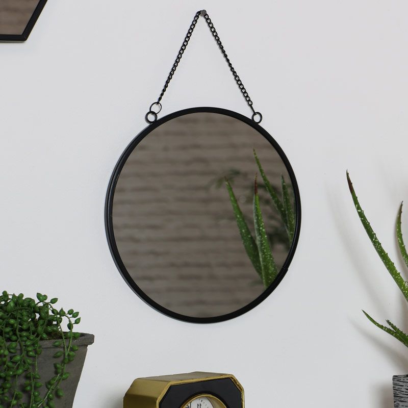 2019 Midnight Black Round Wall Mirrors In Round Black Wall Mirror (View 8 of 15)