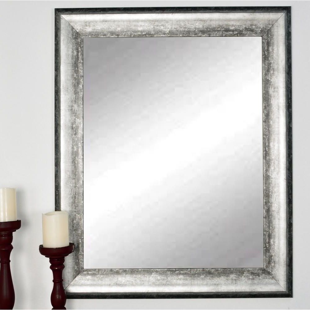 2020 Brandtworks Kingston Silver Decorative Framed Wall Mirror Av39med – The Inside Silver Asymmetrical Wall Mirrors (View 4 of 15)