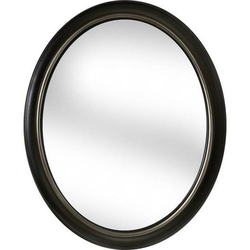 Allen + Roth 30"l X 24"w Bronze Oval Framed Mirror (View 1 of 15)