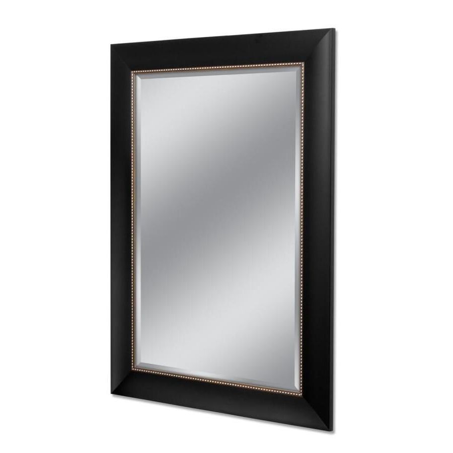 Allen + Roth Black And Silver Beveled Wall Mirror (View 6 of 15)