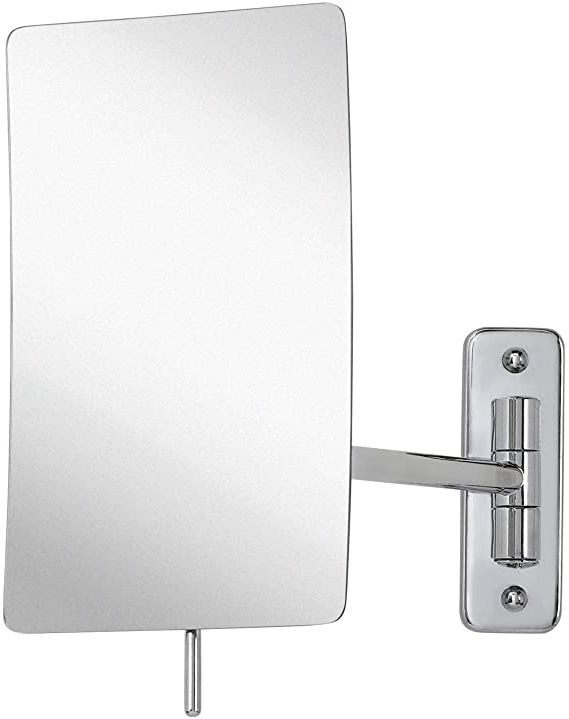 Amazon – Hamilton Hills 3x Magnified Premium Modern Wall Mounted Inside Widely Used Polished Chrome Tilt Wall Mirrors (View 5 of 15)