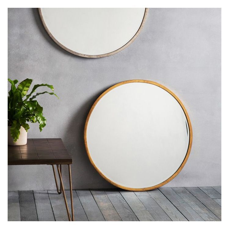 Antique Mirror Wall, Round Wall Mirror Intended For Gold Rounded Corner Wall Mirrors (View 11 of 15)