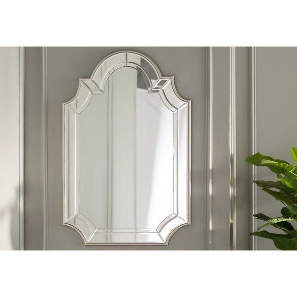 Arch/crowned Top Champagne Wall Mirror In  (View 9 of 15)
