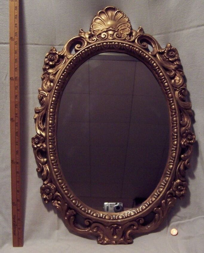 Best And Newest Antique Silver Oval Wall Mirrors With Antique Syroco Ornate Gold Gilded Plaster Victorian Style Oval Wall (View 12 of 15)