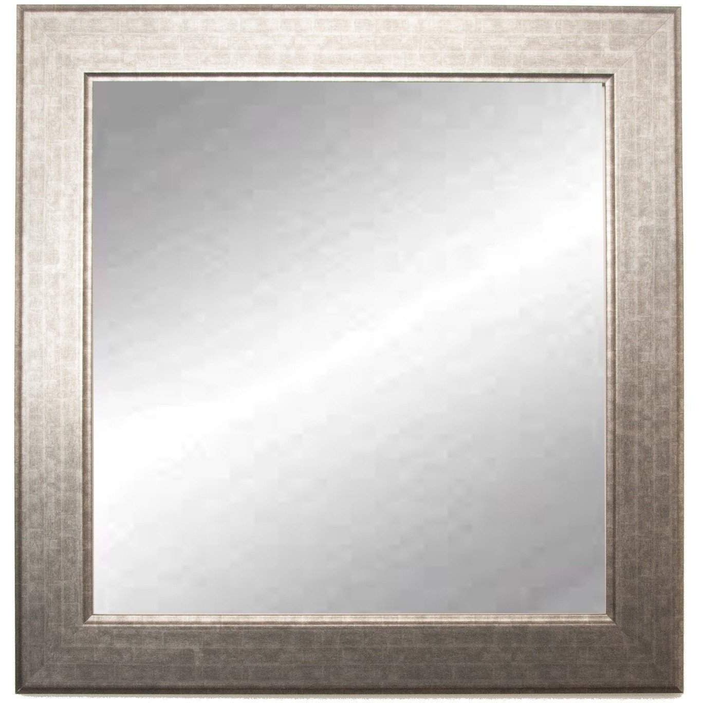Best And Newest Brandt Works Subway Silver Square Wall Mirror Bm014sq 32"x32" (with With Regard To Square Modern Wall Mirrors (View 2 of 15)